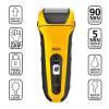 imageWahl Waterproof Rechargeable Electric Shaver with Precision Trimmer for Mens Beard Shaving and Grooming Long Run Time and Quick Charge  Model 7061100Yellow  Black