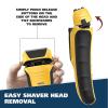 imageWahl Waterproof Rechargeable Electric Shaver with Precision Trimmer for Mens Beard Shaving and Grooming Long Run Time and Quick Charge  Model 7061100Yellow  Black