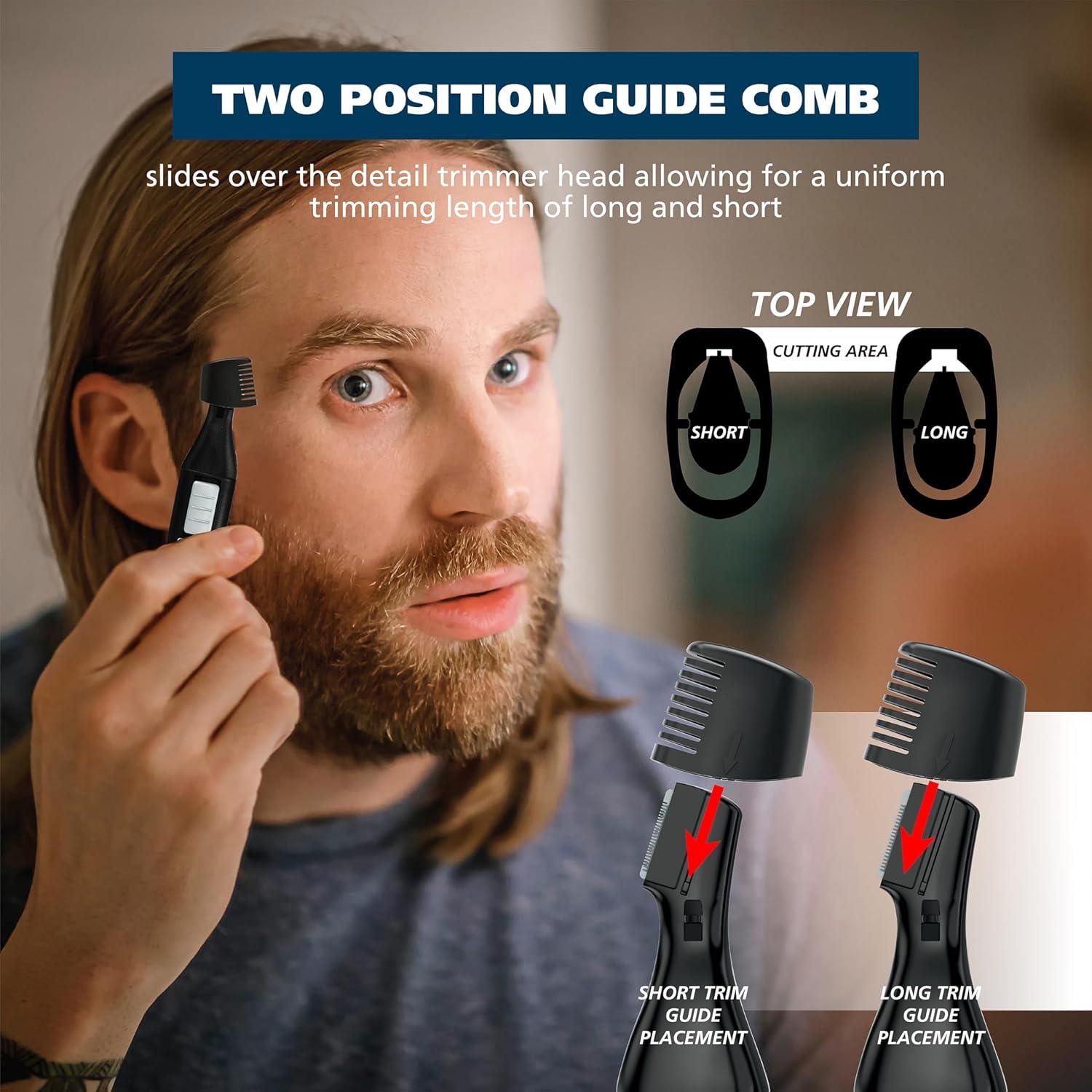 imageWahl Battery Nose Ear ampamp Eyebrow WetDry Personal Nose Hair Trimmer for Men and Women  Model 55672701
