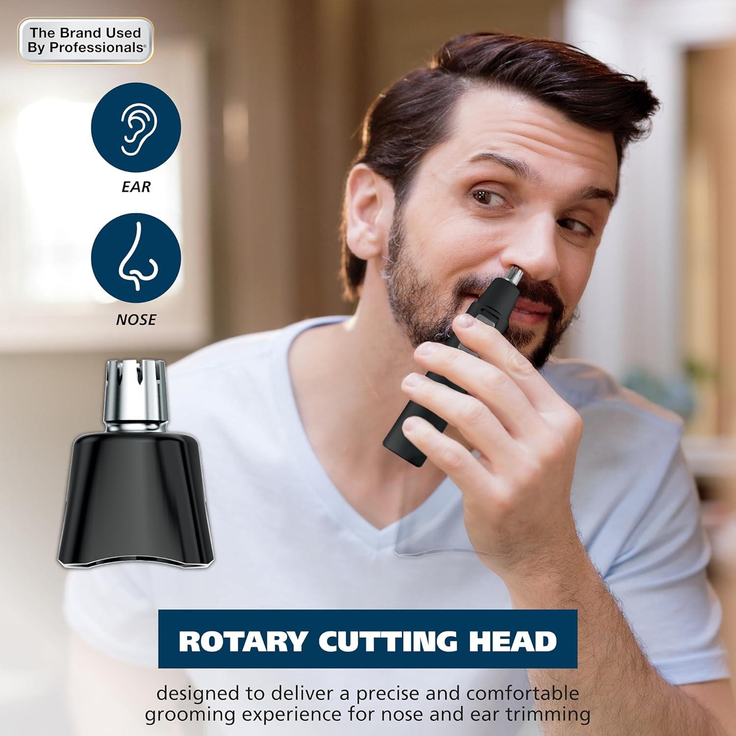 imageWahl Battery Nose Ear ampamp Eyebrow WetDry Personal Nose Hair Trimmer for Men and Women  Model 55672701
