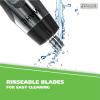 imageWahl Lighted Battery Nose Hair Trimmer for Men ampamp Women Painless Easy to See Nose Ear and Eyebrow Trimming with Built in Light Battery Included  Model 3023283BlackSilver