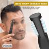 imageWahl Manscaper  2 in 1 Lithium Battery Tactical Dual Sided Eyebrow Trimmer and Nose Hair Trimmer for Men  Model 3023805