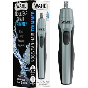 imageWahl Clipper Battery Operated Precision Ear and Nose Hair Trimmer for Men Hygienic Nose Trimmer with Rinseable Blade for Easy Cleaning Perfect for Travel  Model 3026462