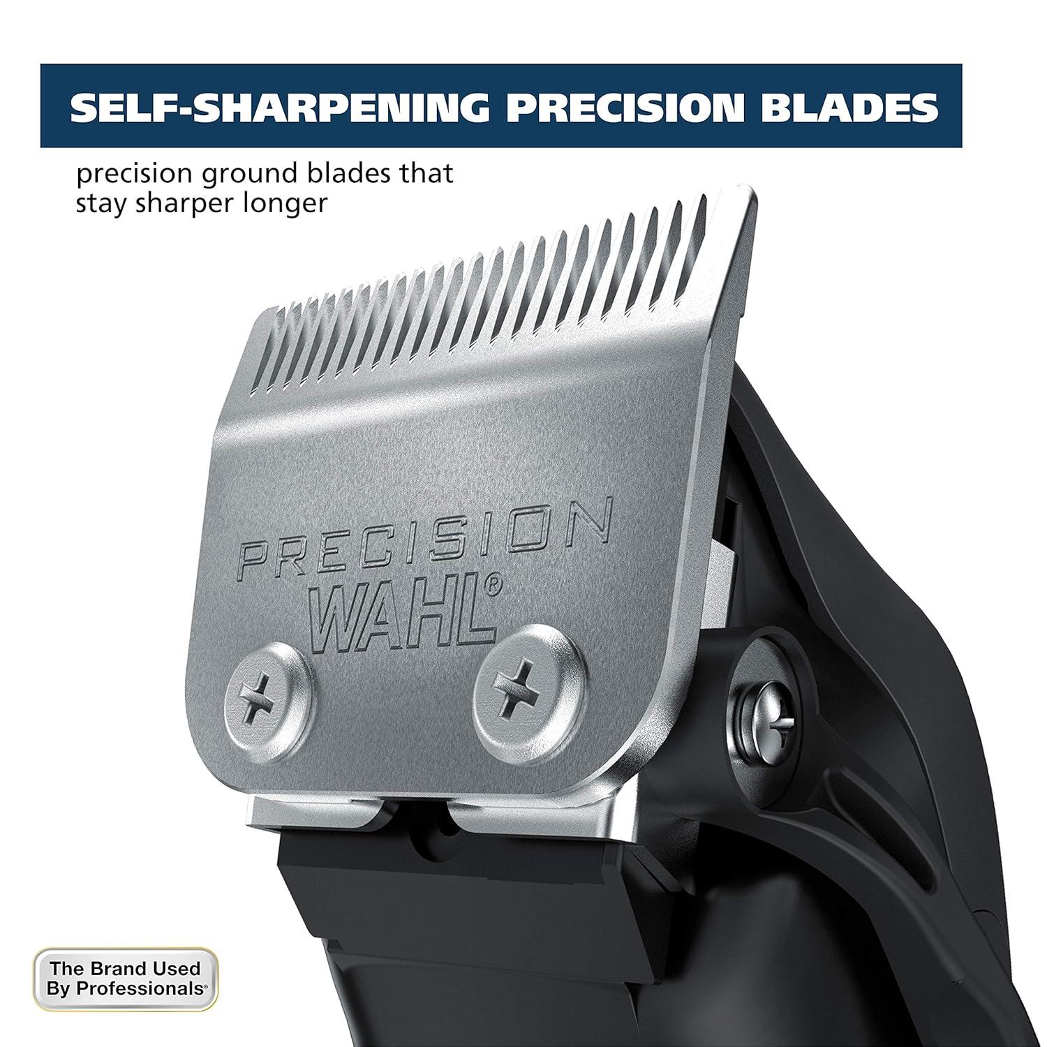 imageWahl Home Haircutting Corded Clipper Kit with Adjustable Taper Lever and 10 Color Coded Guards for Easy Clipping ampamp Trimming  Model 79722