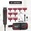 imageWahl Edge Pro Bump Free Corded Beard Trimmer for Men Touch Up Trimmer ampamp Grooming Detailer Kit  Perfect for Edging Beards Mustaches Hair ampamp Stubble  Model 9686300Red