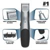 imageWahl Groomsman CordCordless Hair Trimmer kit for Men for Mustaches Hair Nose Hair and Light Detailing and Grooming with Bonus WetDry Electric Battery Nose Trimmer  Model 5623V