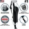 imageWahl USA Chrome Pro Corded Clipper Complete Haircutting Kit for Men  Powerful Total Hair Clipping Beard Trimming ampamp Grooming  Model 3024635Silver