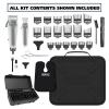 imageWahl USA Pro Series Premium Combo Corded Clipper and Cordless Trimmer Kit for Hair Clipping ampamp Beard Trimming with Barbers Shears  Model 79804