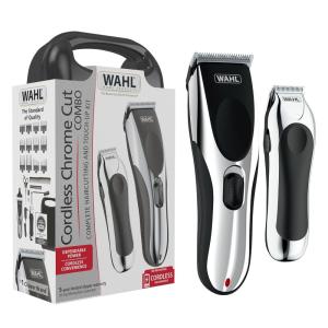 imageWahl Clipper Rechargeable CordCordless Haircutting ampamp Trimming Kit for Heads Longer Beards ampamp All Body Grooming  Model 79434Clipper Combo