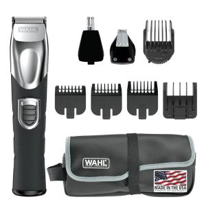 imageWahl USA Rechargeable Lithium Ion All in One Beard Trimmer for Men with Detail and Ear ampamp Nose Hair Trimmer Attachment  Model 9854600B