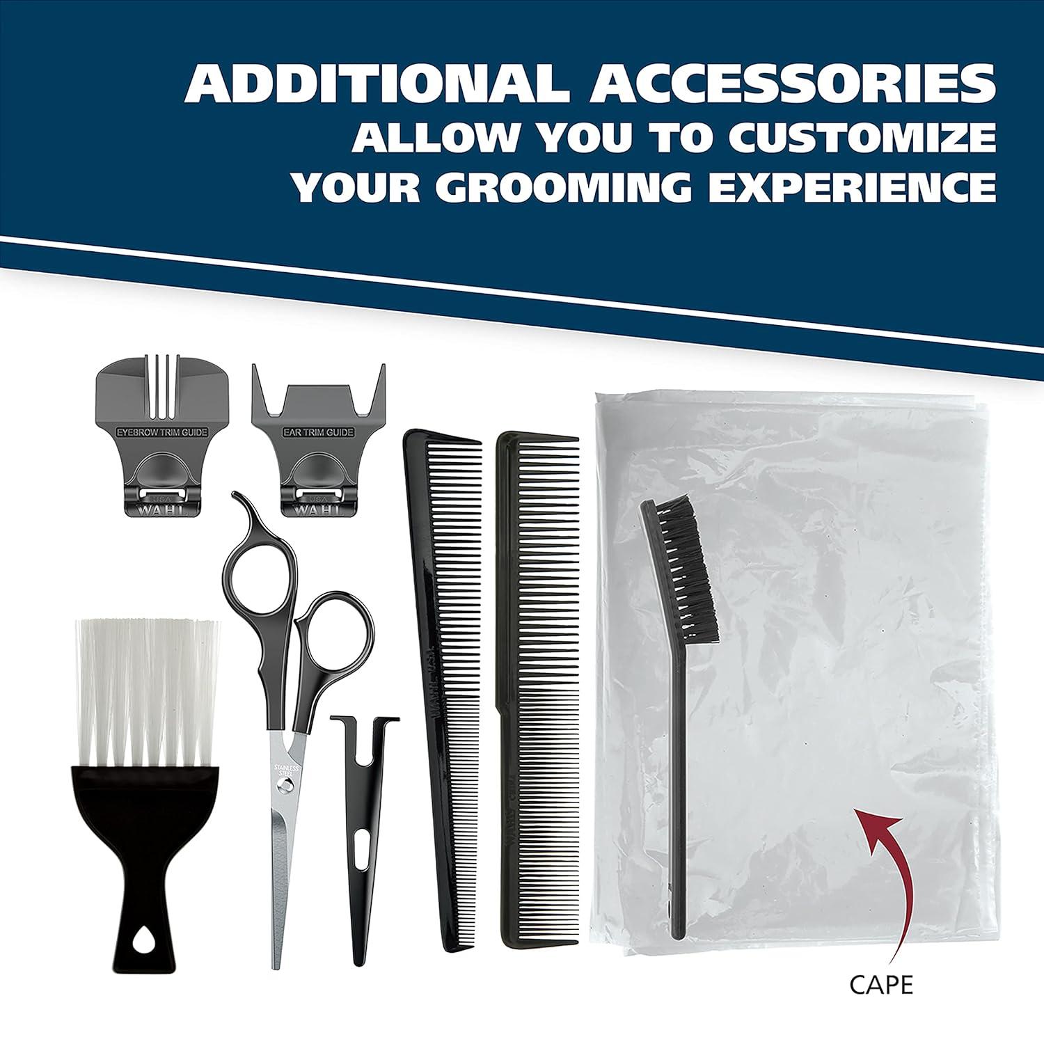 imageWahl Clipper USA Color Pro Complete Haircutting Kit with Easy Color Coded Guide Combs  Corded Clipper for Hair Clipping ampamp Grooming Men Women ampamp Children  Model 793001001M1 Count Pack of 1