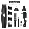 imageWahl AllinOne Cordless Rechargeable Electric EarNose Detail and Beard Trimmer for Men  Mustache Ear ampamp Nose Hair and Light Detail Grooming  Model 9685200