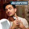 imageWahl Beard Trimmer for Men  Battery Operated Facial Hair Grooming Set for Mustaches Beard Neckline Light Detailing and Grooming with Bonus Battery Nose ampamp Ear Hair Trimmer  Model 553742010 Piece Set