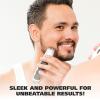 imageWahl Groomsman Battery Operated Mens Beard Trimmer for Hair Nose Hair and Mustache Grooming Kit PrecisionGround Blades 14 Different Trimming Lengths  Model 5621VBlack
