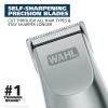imageWahl Groomsman Battery Operated Mens Beard Trimmer for Hair Nose Hair and Mustache Grooming Kit PrecisionGround Blades 14 Different Trimming Lengths  Model 5621VSilver