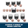 imageWahl Groomsman Battery Operated Mens Beard Trimmer for Hair Nose Hair and Mustache Grooming Kit PrecisionGround Blades 14 Different Trimming Lengths  Model 5621VBlack