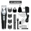 imageWahl Groomsman Pro All in One Beard Trimmer for Men Mens Beard Trimmer Rechargeable Cordless Hair Trimmer Includes 3 Attachment Heads for Beard Nose ampamp Ear Hair Trimming  Model 5617