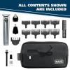 imageWahl USA Stainless Steel LithiumIon Cordless Beard Trimmer for Men  Rechargeable All in One Mens Beard Trimmer with Rotary Ear ampamp Nose Trimmer ampamp Detail Trimmer  Model 9818A