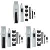 imageWahl Beard Trimmer for Men  Battery Operated Facial Hair Grooming Set for Mustaches Beard Neckline Light Detailing and Grooming with Bonus Battery Nose ampamp Ear Hair Trimmer  Model 553742010 Piece Set Pack of 3