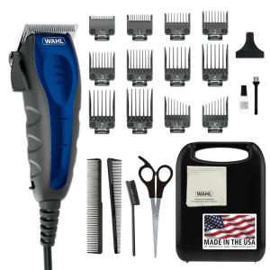 imageWahl USA Self Cut Compact Corded Clipper Personal Haircutting Kit with Adjustable Taper Lever and 12 Hair Clipper Guards for Clipping Trimming ampamp Personal Grooming  Model 79467
